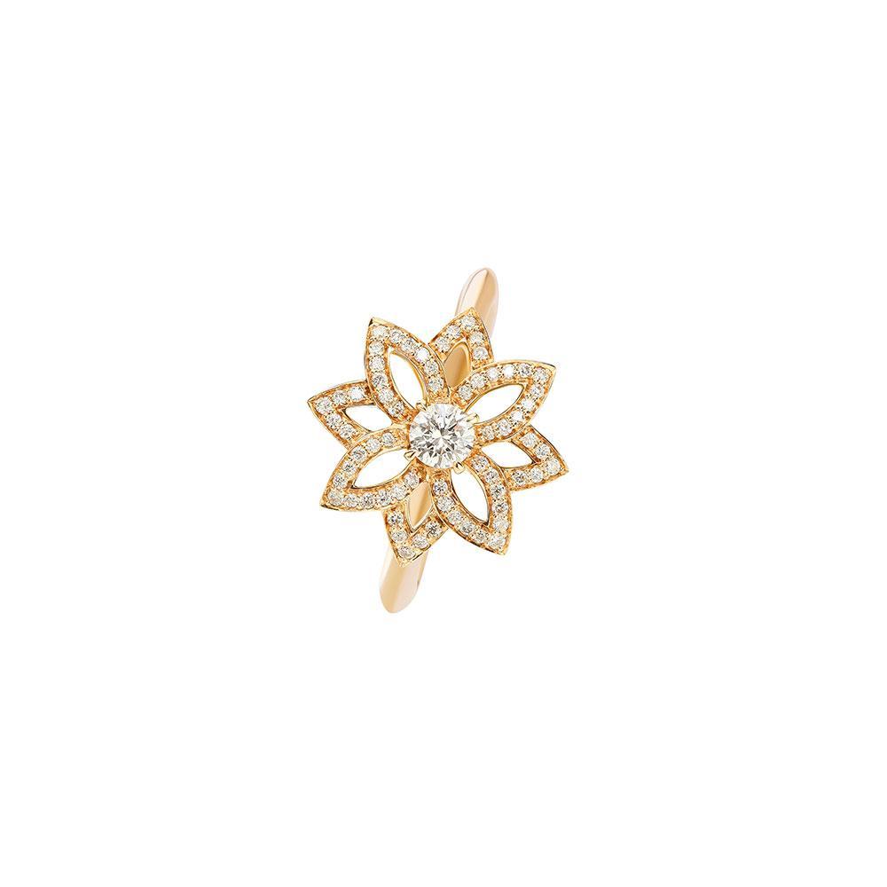 Lotus Yellow Gold and Diamonds Ring - Samra Jewellery - Diamond Jewellery - LOTUS BY SAMRA
