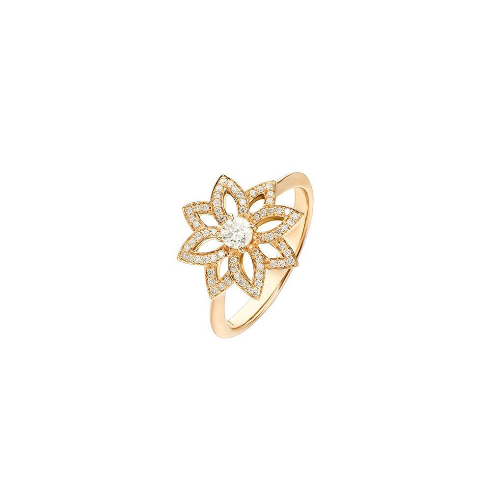 Lotus Yellow Gold and Diamonds Ring - Samra Jewellery - Diamond Jewellery - LOTUS BY SAMRA