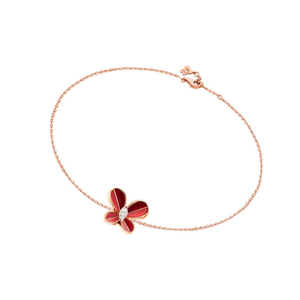 Marquise Butterfly Rose Gold Small Bracelet - Samra Jewellery - Diamond Jewellery - BUTTERFLIES