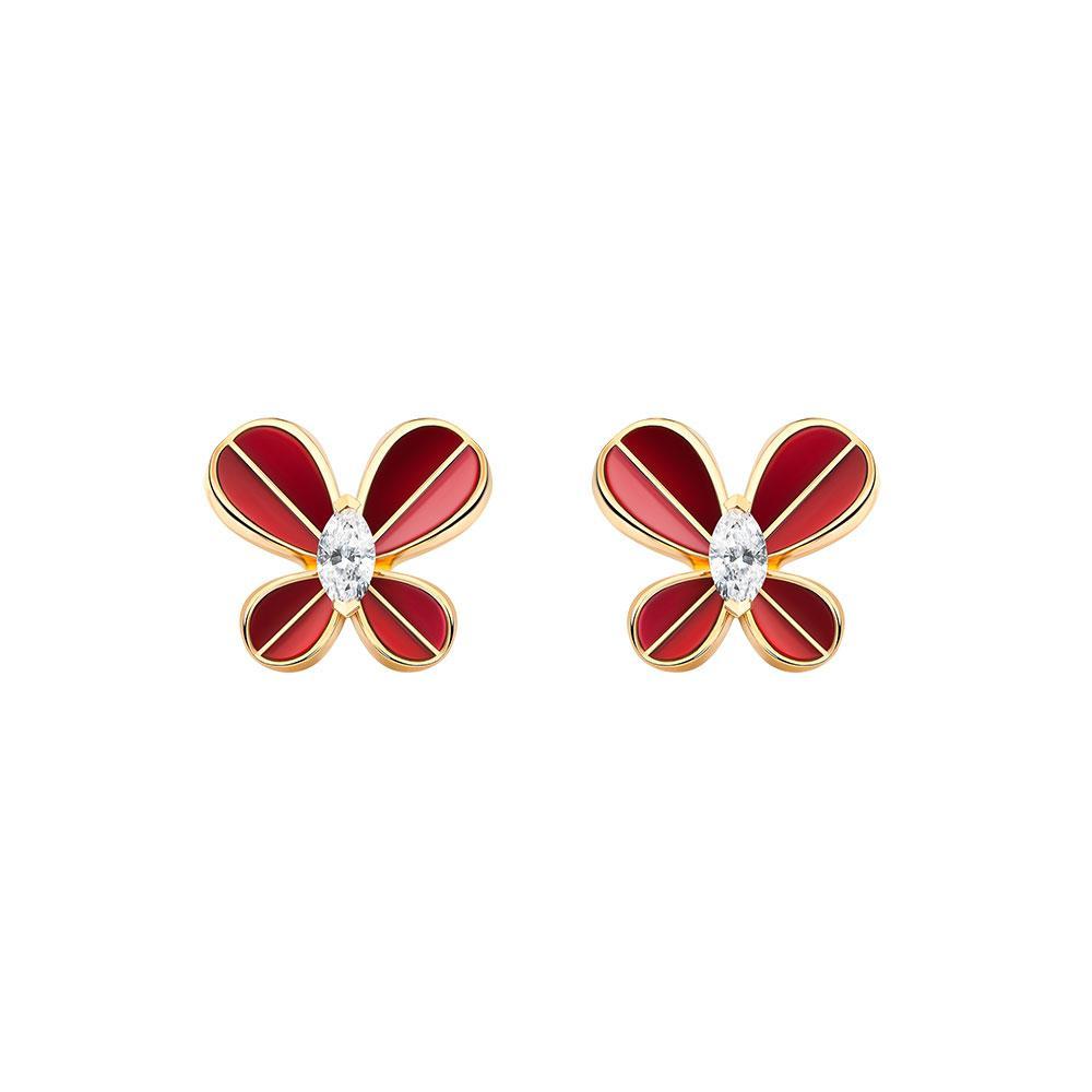 Marquise Butterfly Rose Gold Small Earring - Samra Jewellery - Diamond Jewellery - BUTTERFLIES
