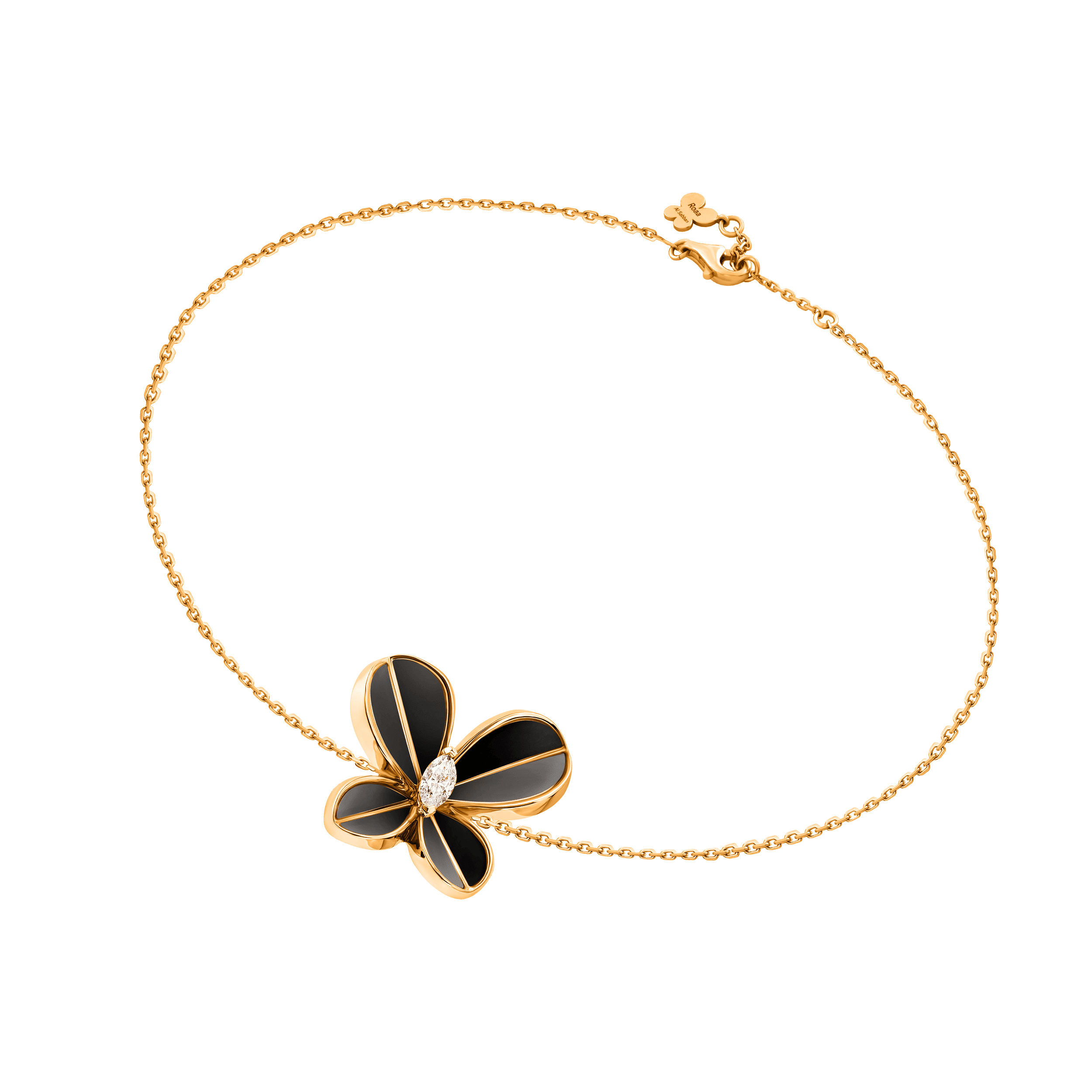 Marquise Butterfly Yellow Gold Large Bracelet - Samra Jewellery - Diamond Jewellery - BUTTERFLIES