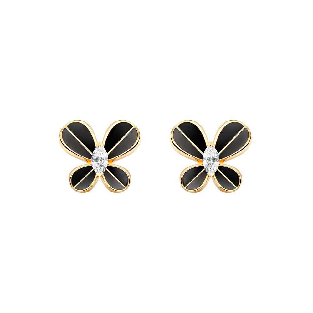 Marquise Butterfly Yellow Gold Small Earring - Samra Jewellery - Diamond Jewellery - BUTTERFLIES