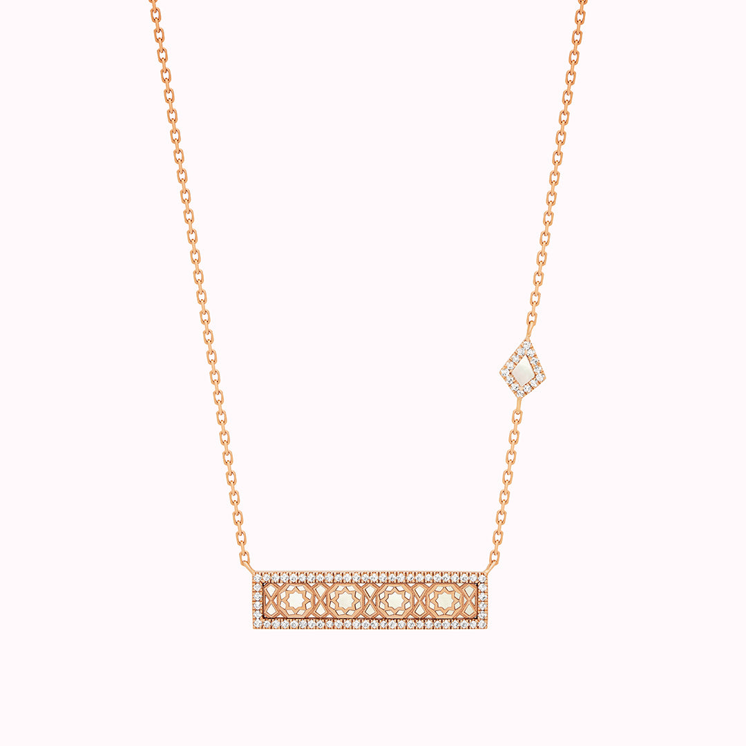 Oud Turath Large Diamond Necklace - Samra Jewellery - Diamond Jewellery - TURATH