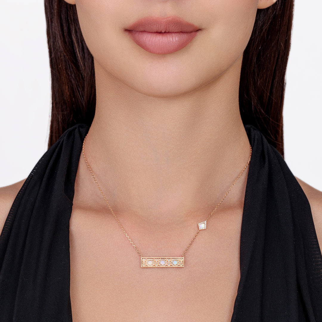 Oud Turath Large Necklace - Samra Jewellery - Diamond Jewellery - TURATH