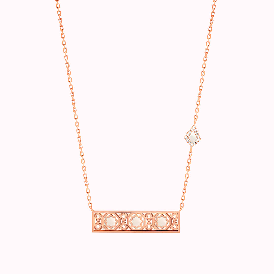 Oud Turath Large Necklace - Samra Jewellery - Diamond Jewellery - TURATH