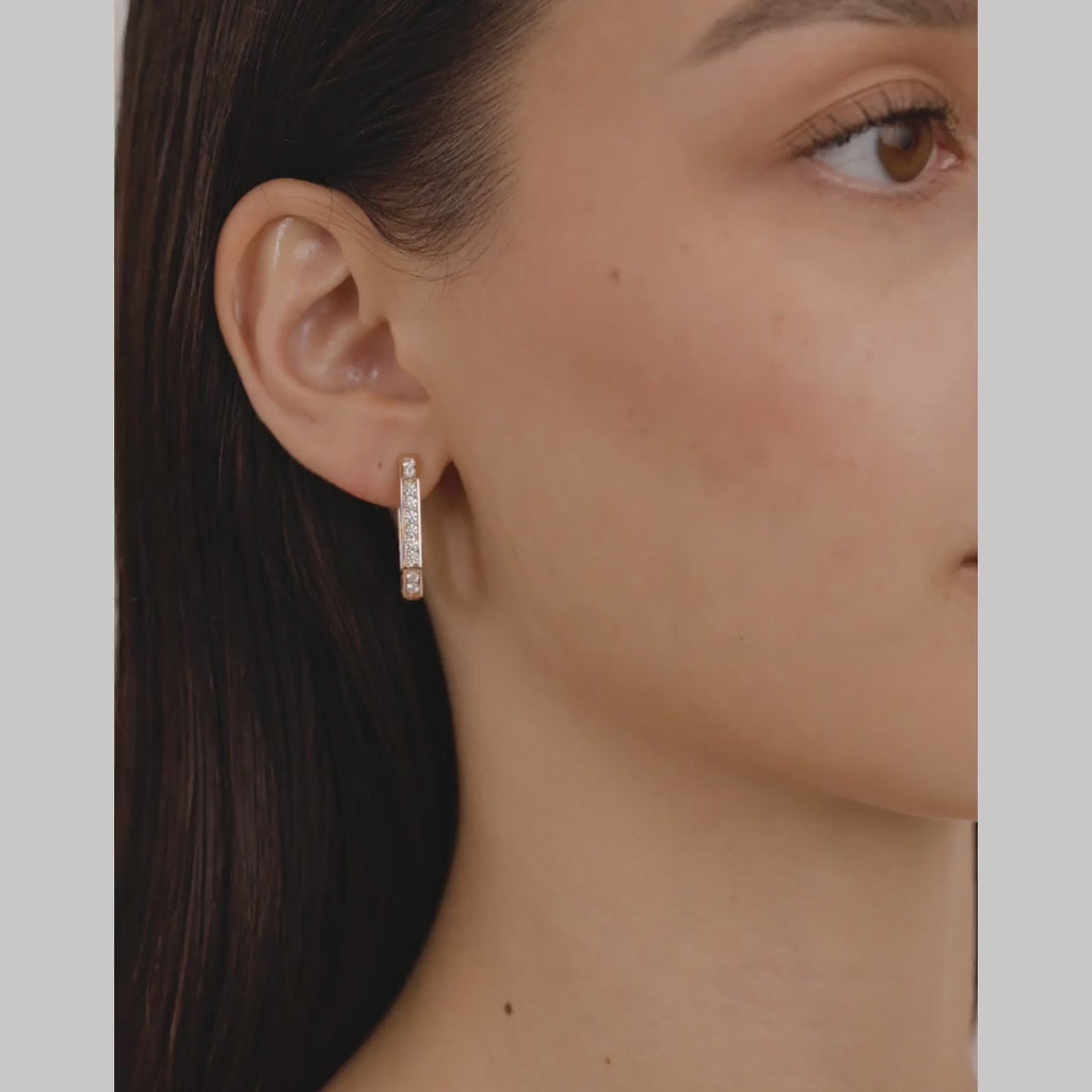 Birwaz Turath Diamond Hoop Earrings - Samra Jewellery - Diamond Jewellery - TURATH
