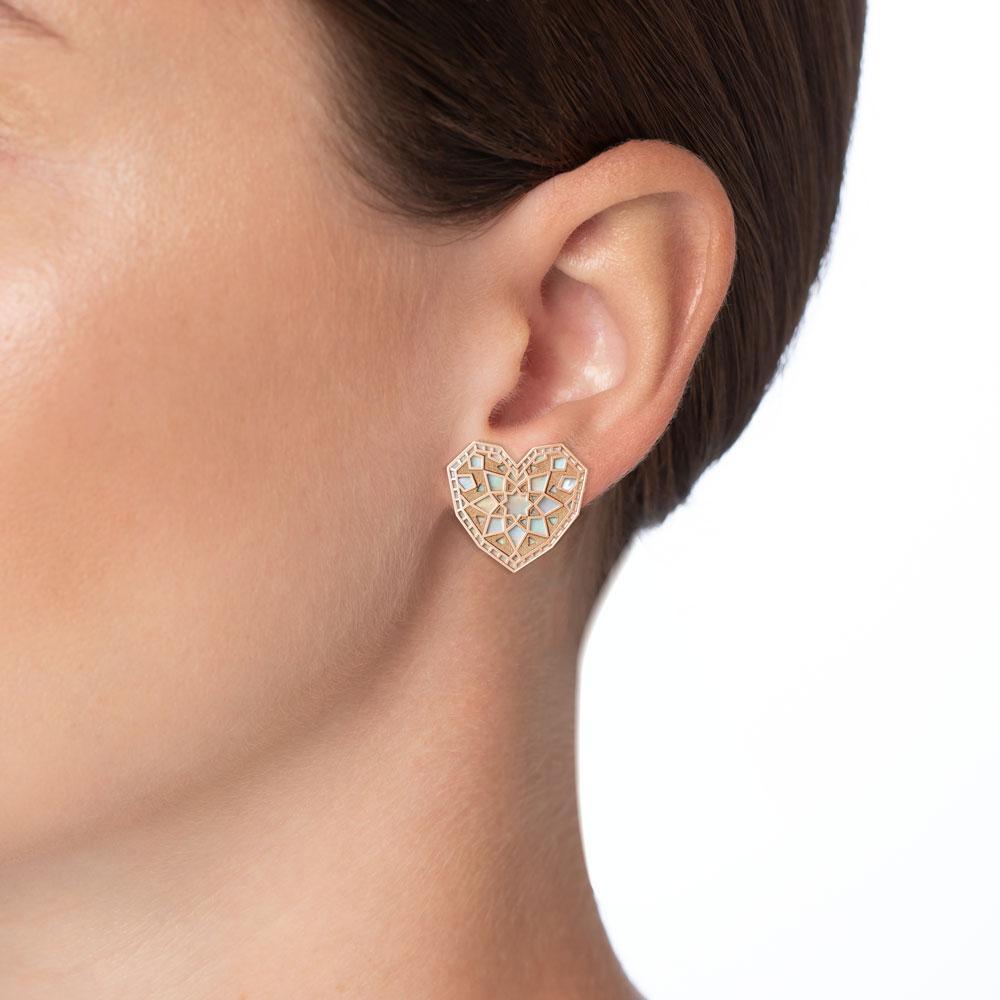 Qalb Turath Large Earrings - Samra Jewellery - Diamond Jewellery - TURATH