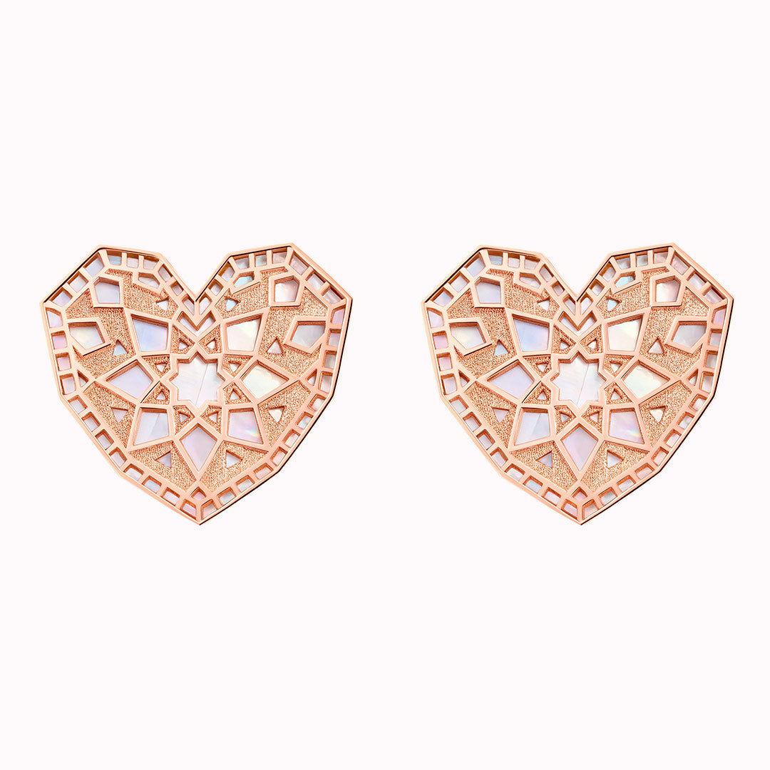 Qalb Turath Large Earrings - Samra Jewellery - Diamond Jewellery - TURATH