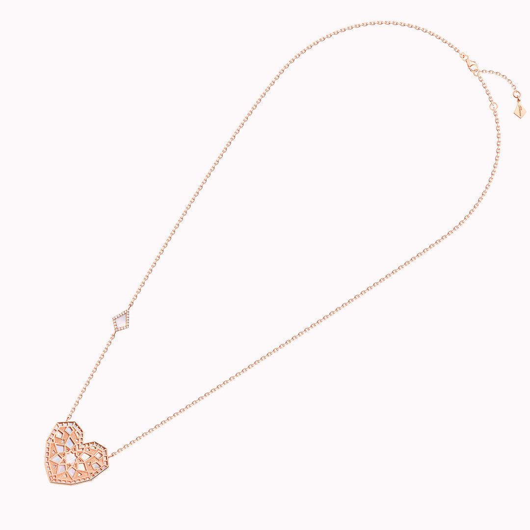 Qalb Turath Large Necklace - Samra Jewellery - Diamond Jewellery - TURATH