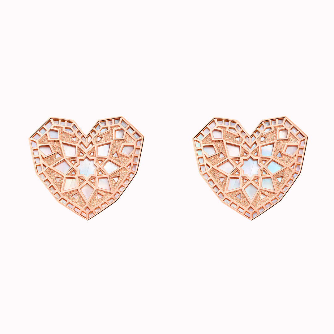 Qalb Turath Small Earrings - Samra Jewellery - Diamond Jewellery - TURATH