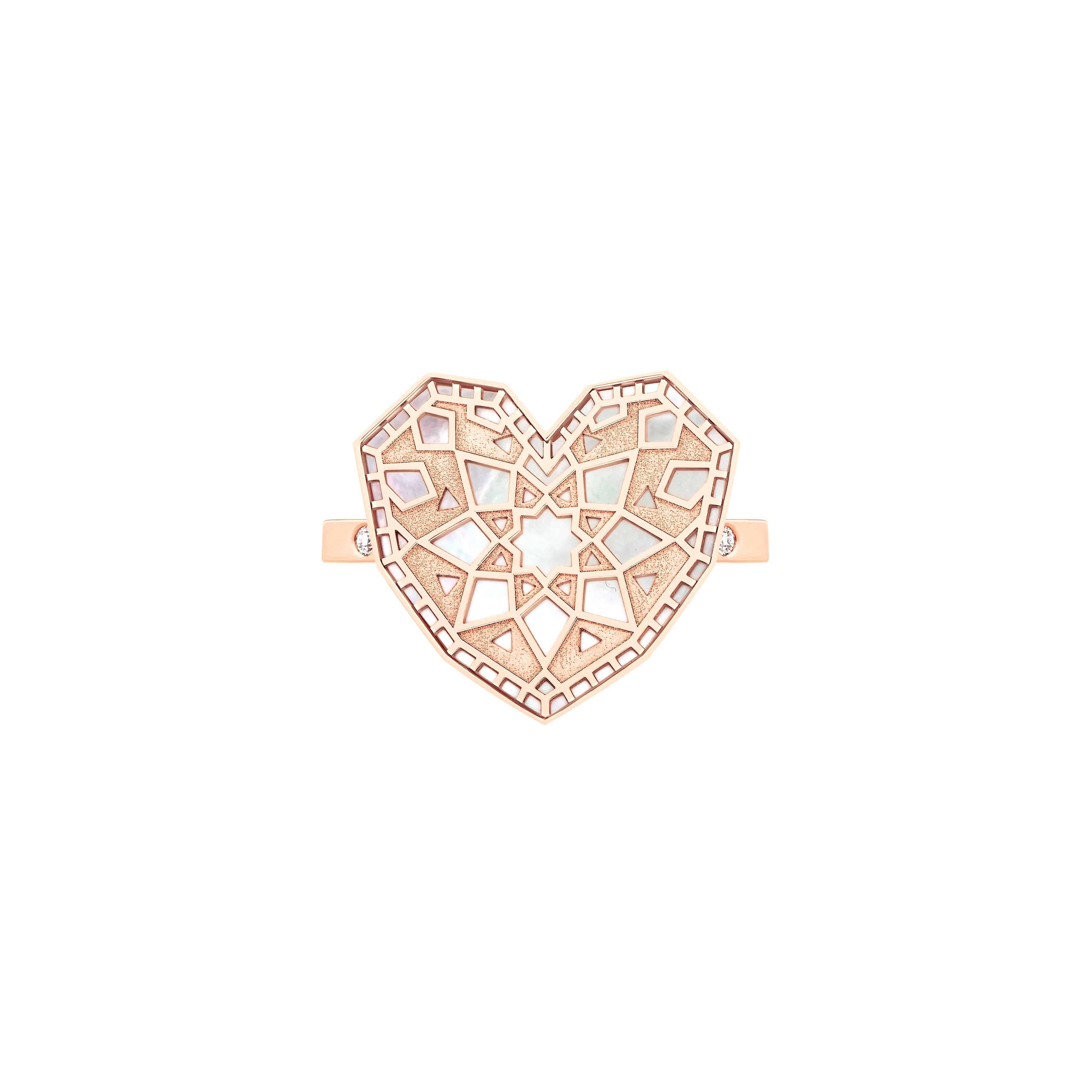 Qalb Turath Small Ring - Samra Jewellery - Diamond Jewellery - TURATH