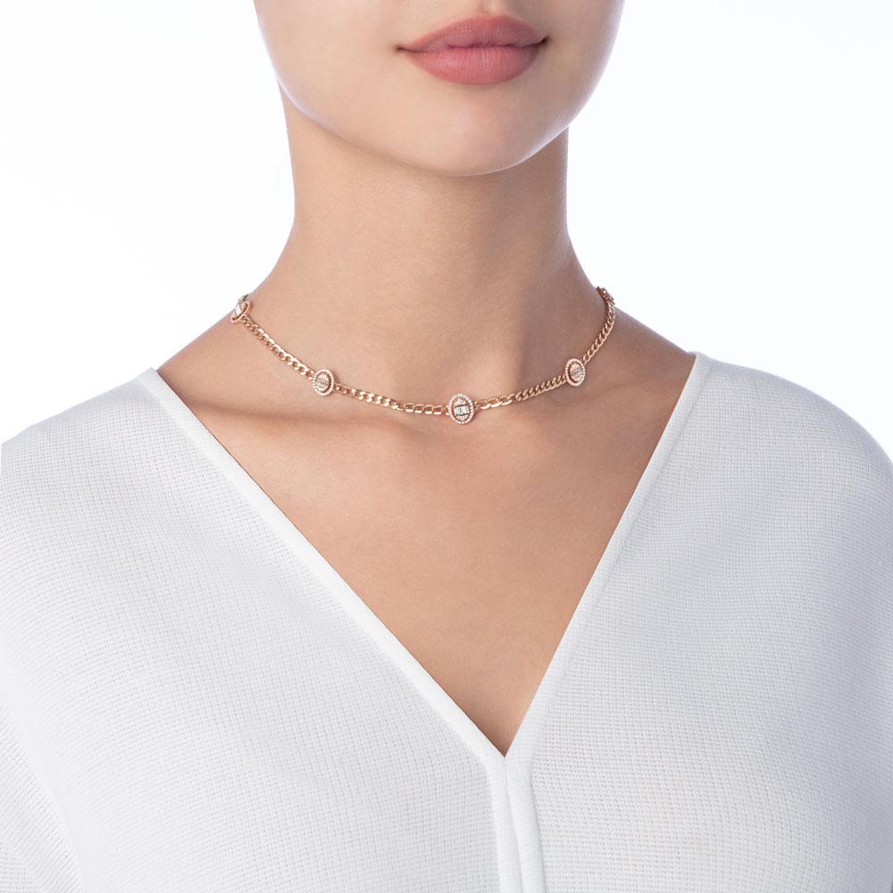 Quwa Five Oval Necklace - Samra Jewellery - Diamond Jewellery - QUWA