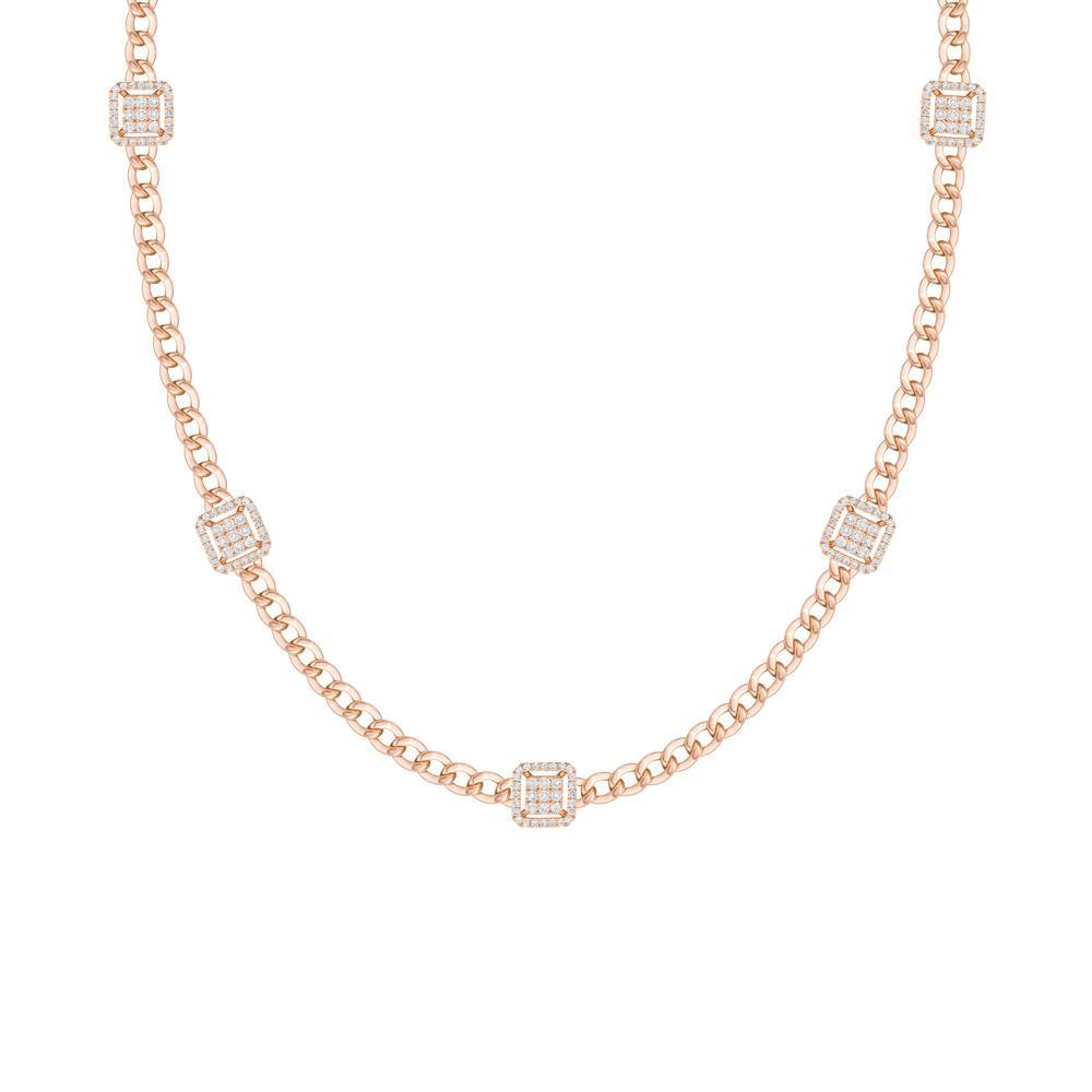 Quwa Five Square Necklace - Samra Jewellery - Diamond Jewellery - QUWA