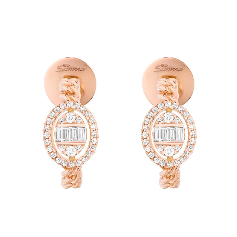 Quwa Oval Earrings - Samra Jewellery - Diamond Jewellery - QUWA