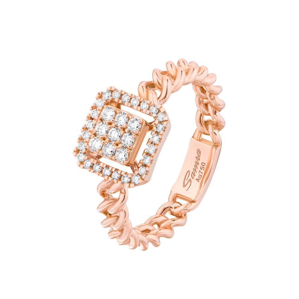 Quwa Square Single Ring - Samra Jewellery - Diamond Jewellery - QUWA