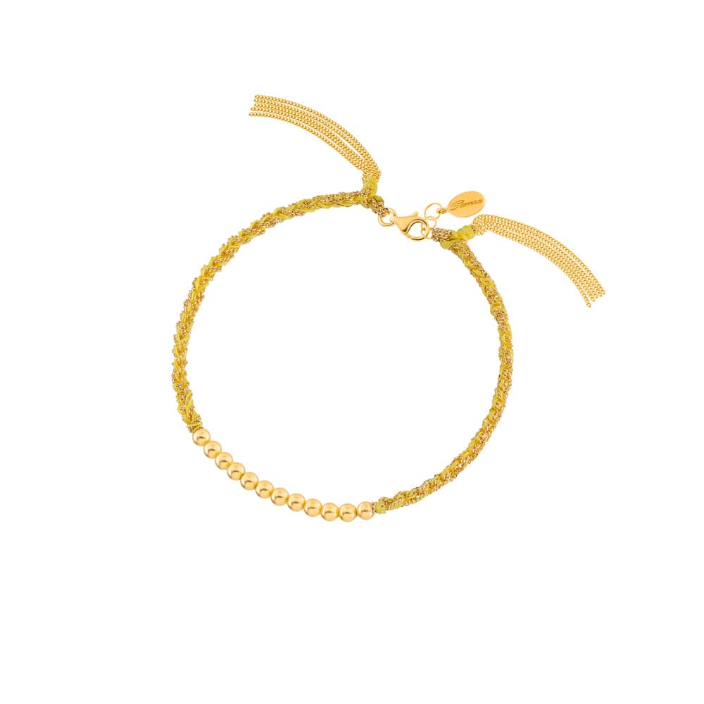 Sukar Bracelet Yellow Gold Yellow Fine Silk - Samra Jewellery - Diamond Jewellery - SUKAR