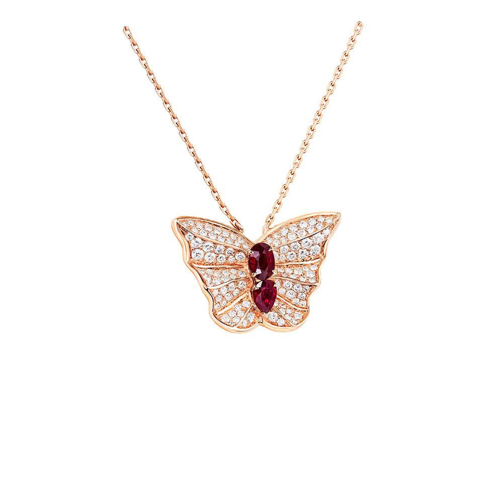 Tropical Butterfly Necklace - Samra Jewellery - Diamond Jewellery - BUTTERFLIES