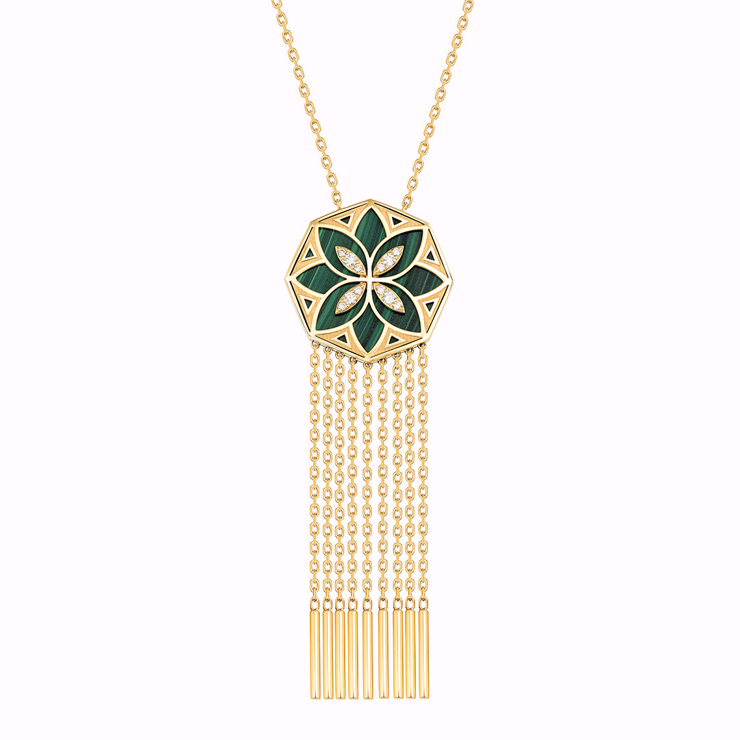Ward Turath Dangling Necklace - Samra Jewellery - Diamond Jewellery - TURATH